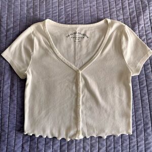 Aeropostale Cream Crop Top